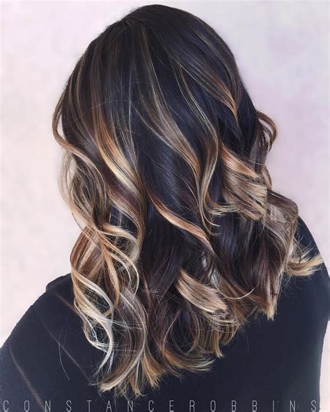 blonde with black highlights|black with blonde highlights hairstyles.